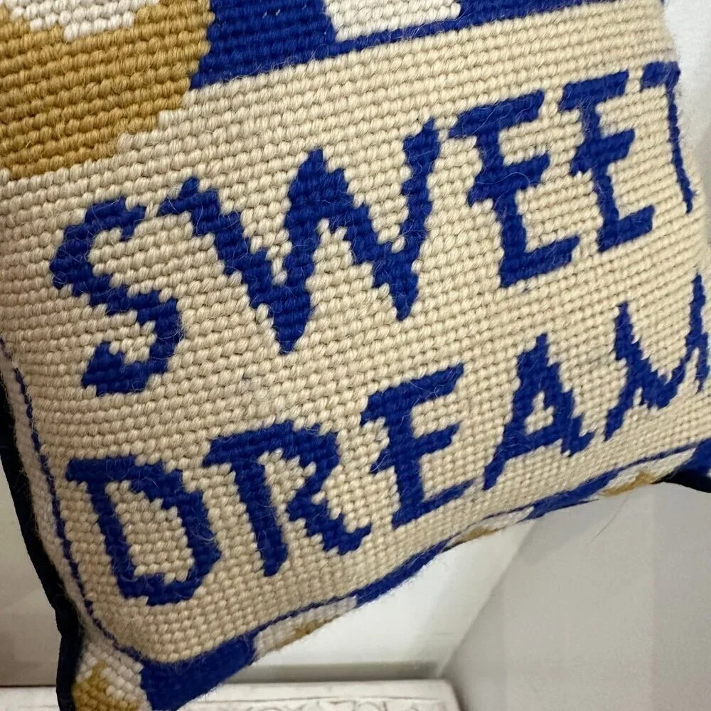 Ganz needlepoint sweet dreams pillows